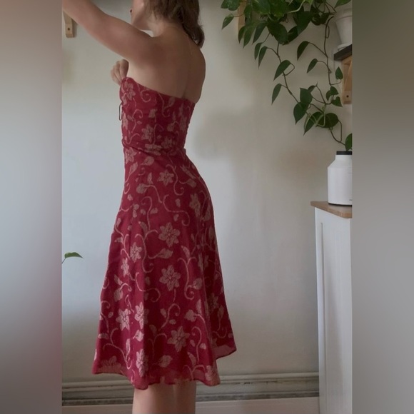 J.Crew Floral Cotton Bustier Dress β Size 0 - Picture 5 of 5